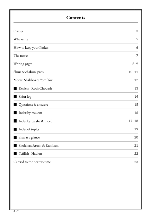 Contents